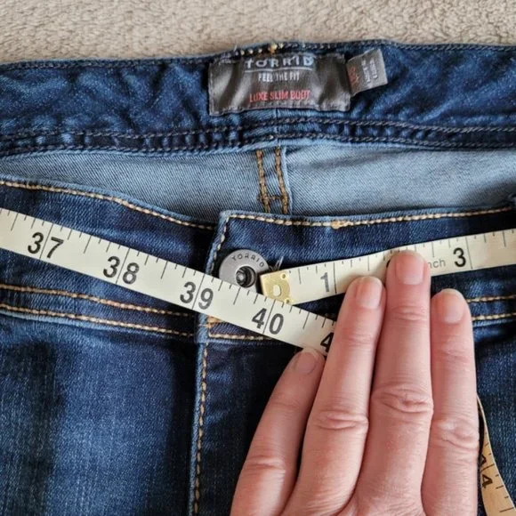 Torrid Luxe Slim Boot jeans size 18S - Picture 9 of 14